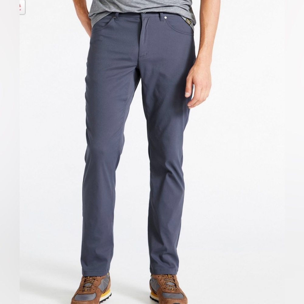 NEW L.L.Bean Men’s VentureStretch Five-Pocket Pants 35x32 Carbon Navy NWOT
